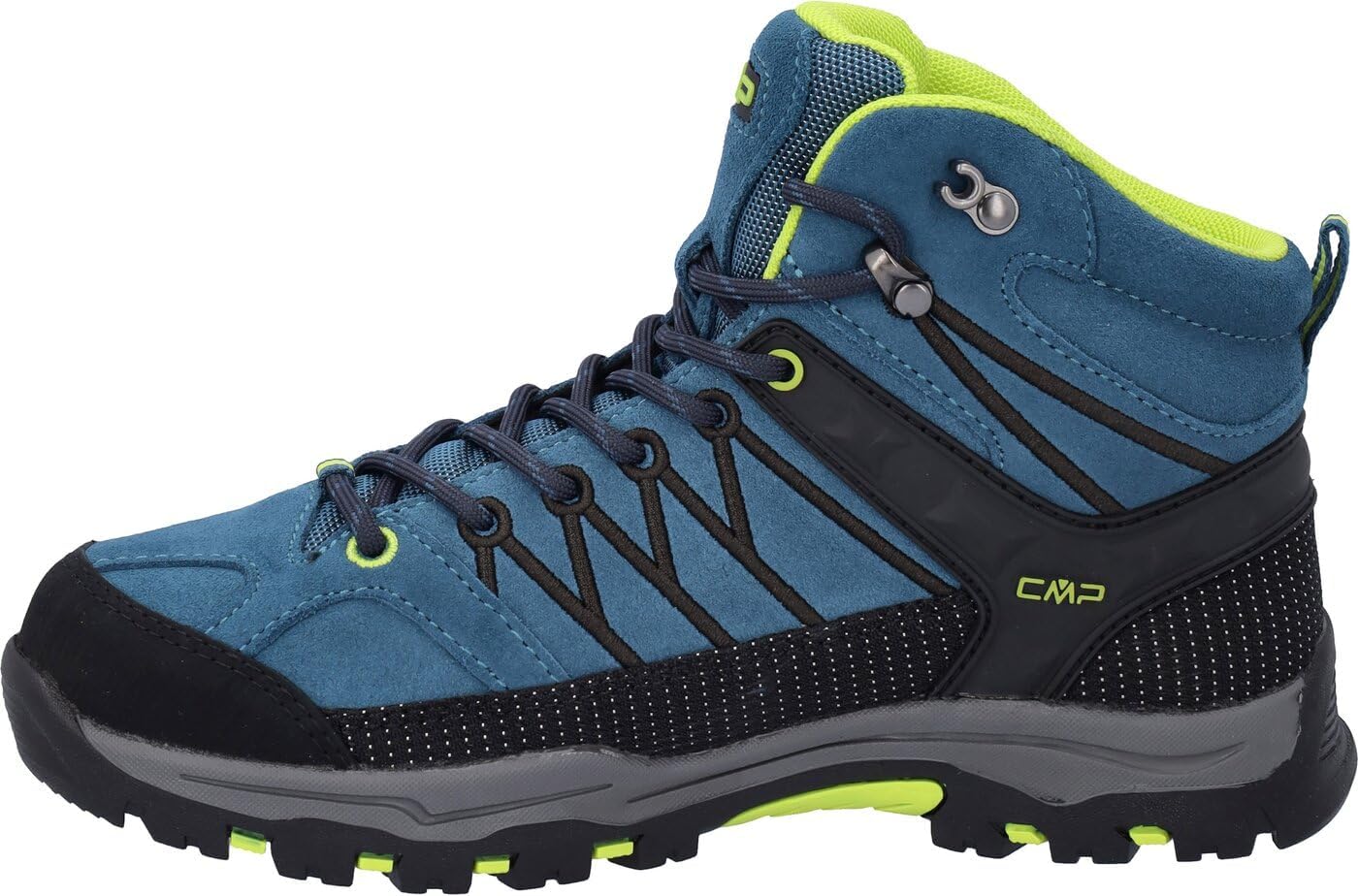 CMP Unisex-Child KIDS RIGEL MID TREKKING SHOES WPTrekking Shoes, Dark blue-lemon yellow, 7