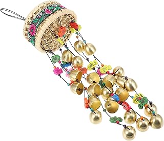 GANAZONO 4 Peças Sino De Vento Flor Sino De Vento Boêmio Sino De Vento Planta Tubos De Vento Étnico Sino De Vento De Madeira Sino De Vento Memorial Decoração De Bebê Delicado Sino De Vento