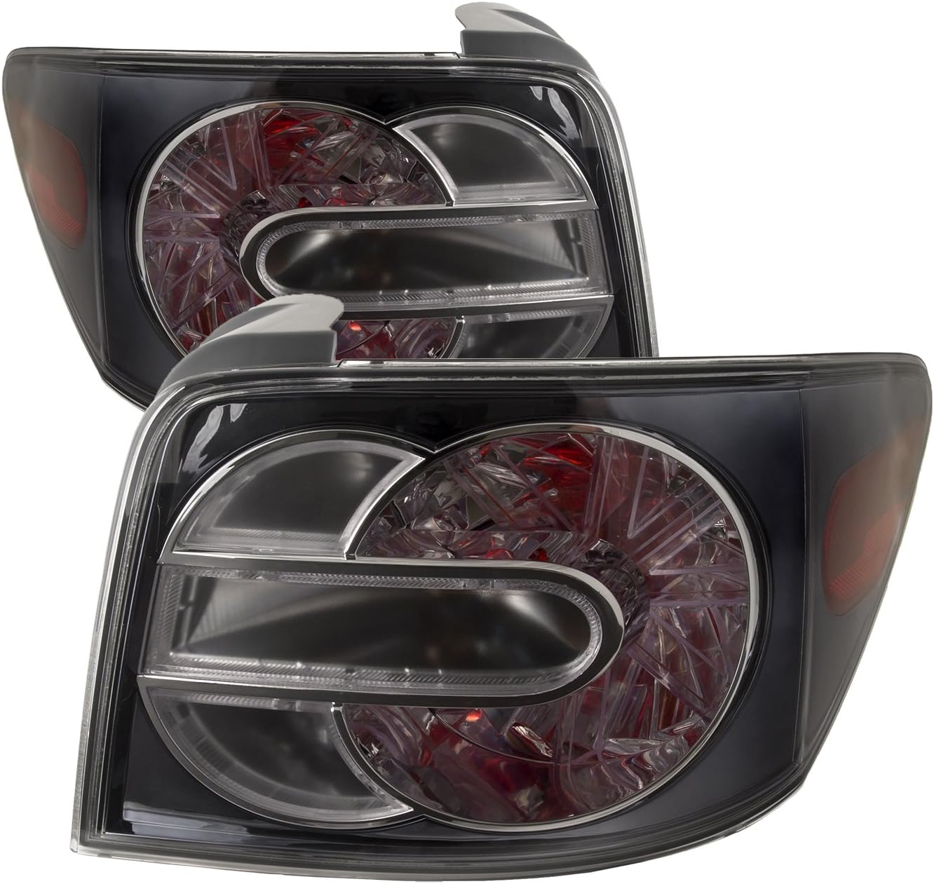 PERDE Compatible with Mazda CX7 2007-2012 Tail Lights Pair w/Performance Lens Halogen Includes Driver and Passenger Side
