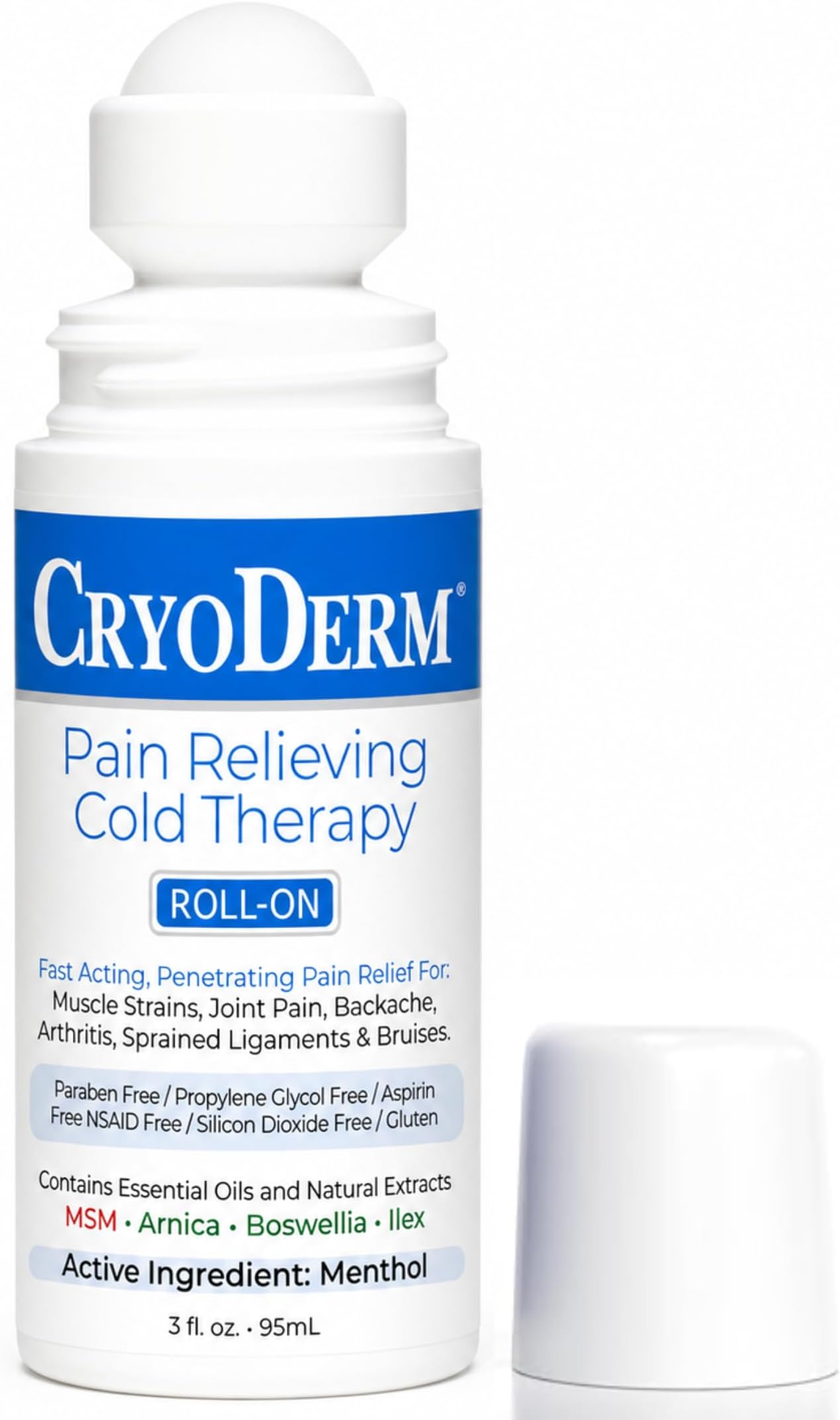 Cryoderm Cold Roll-on 3oz, 2.4 Lb