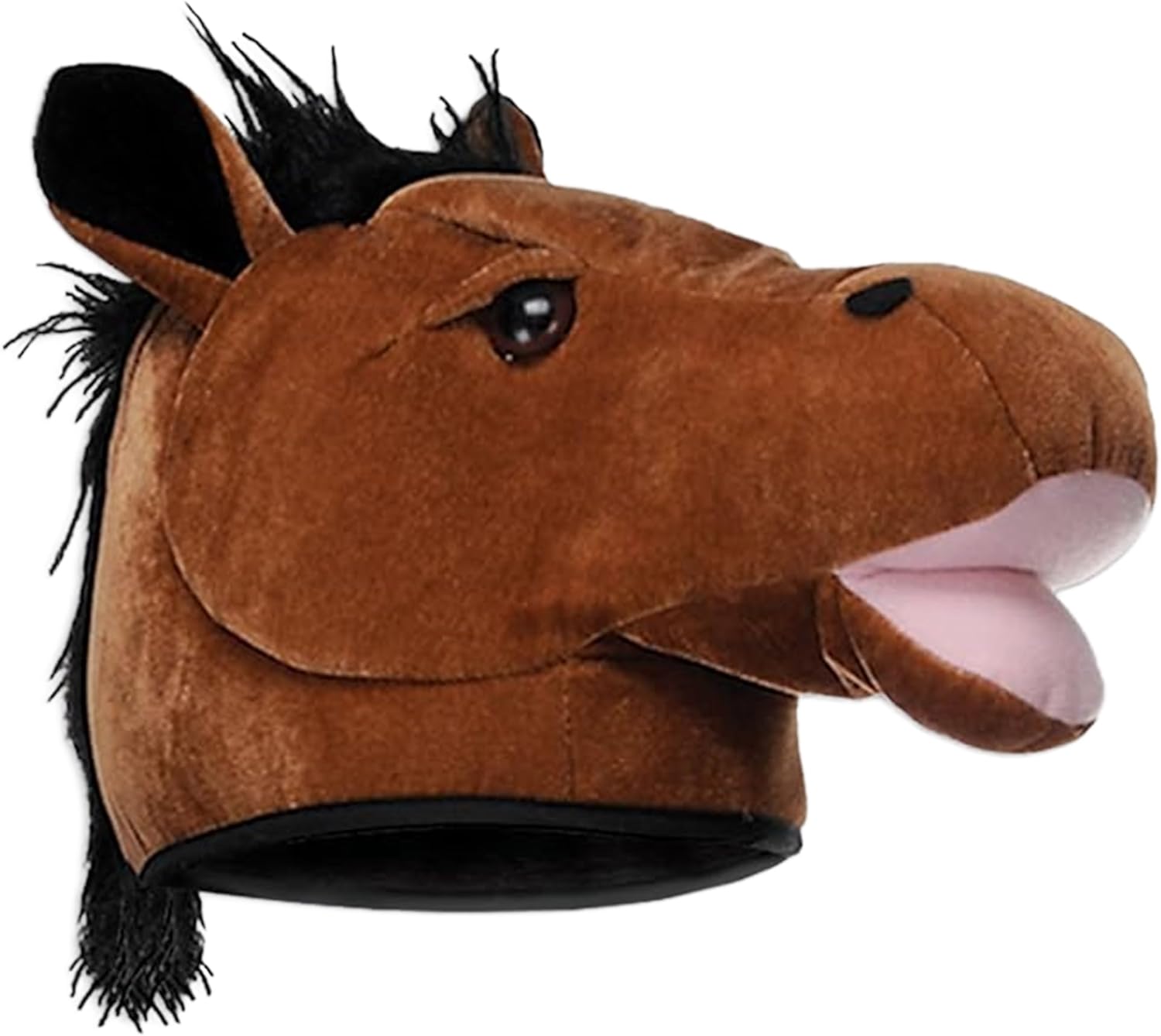 Horse Head Hat | Horses Head Costume Hats | Horse Hair Hat | Horses Heads Cap | Plush Horses Head | Horse’s Mane Costume | Pony Costumes | Farm Animal Costume Accessories | One SIze