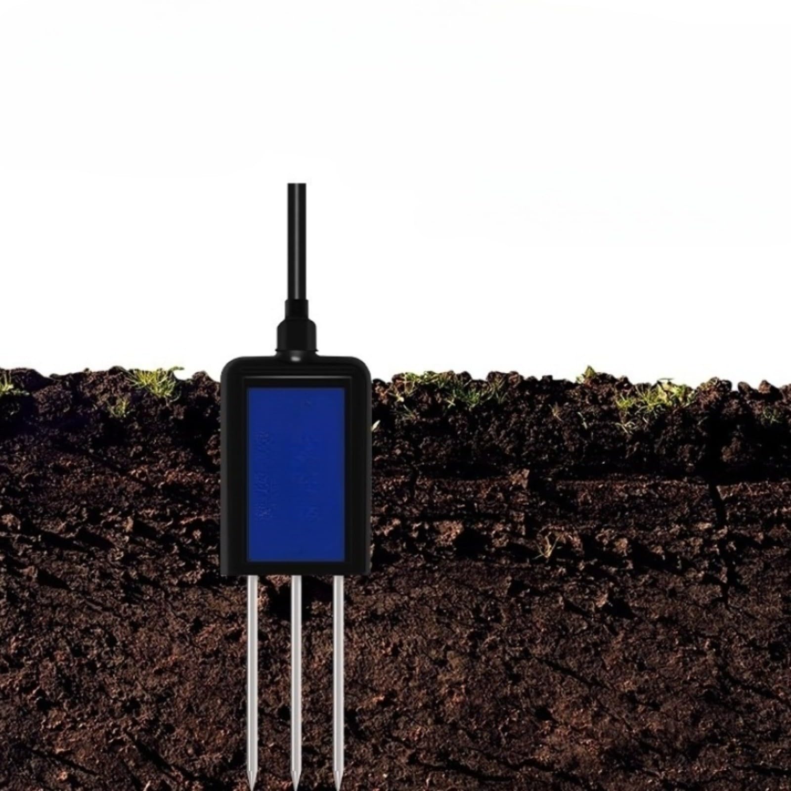 Testeur de sol 6 en 1 pH NPK humidité température conductivité sonde en acier inoxydable réponse rapide pour l'agriculture (6 en 1)