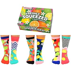 Oddsocks Calze A Fiori Set Da 6 - Calzini Colorati Unisex Misura 37-42 - Foto 14
