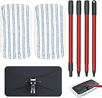 Vista 1 de Microfiber Flat Mops for Floor Cleaning Ocedar Hardwood Floor 'N More Mop, Large Surface Dust Flat Mop with 2 Reusable Pads & 1 Extendable Handle