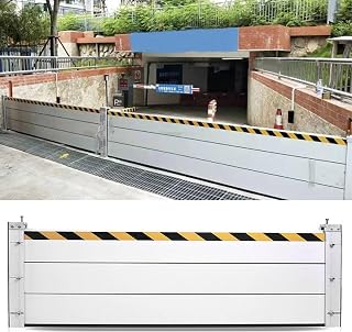 Door Dam Flood Barrier Garage Threshold Seal Flood Baffles, Aluminum Water Prevention Baffle for Parking Lots Driveway Warehouses, Simple Temporary Wall Garden Yard Fence (Color : 20cm/7.8" H, Size