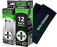 Vista 7 de Borrador de golf instantáneo, esponja de doble cara premium para palos de limpieza, zapatos y pelotas de golf, limpiador de palos de golf, limpiador