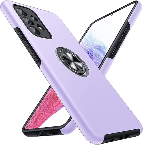Miniatura 1 de JAME Funda para Samsung A53 0.18 oz, Galaxy A53 0.18 oz Funda con funda protectora a prueba de golpes con soporte giratorio para Samsung Galaxy A53