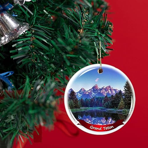 Miniatura 9 de Fhdang Decor Salt Lake City - Adorno navideño de porcelana, 3 pulgadas