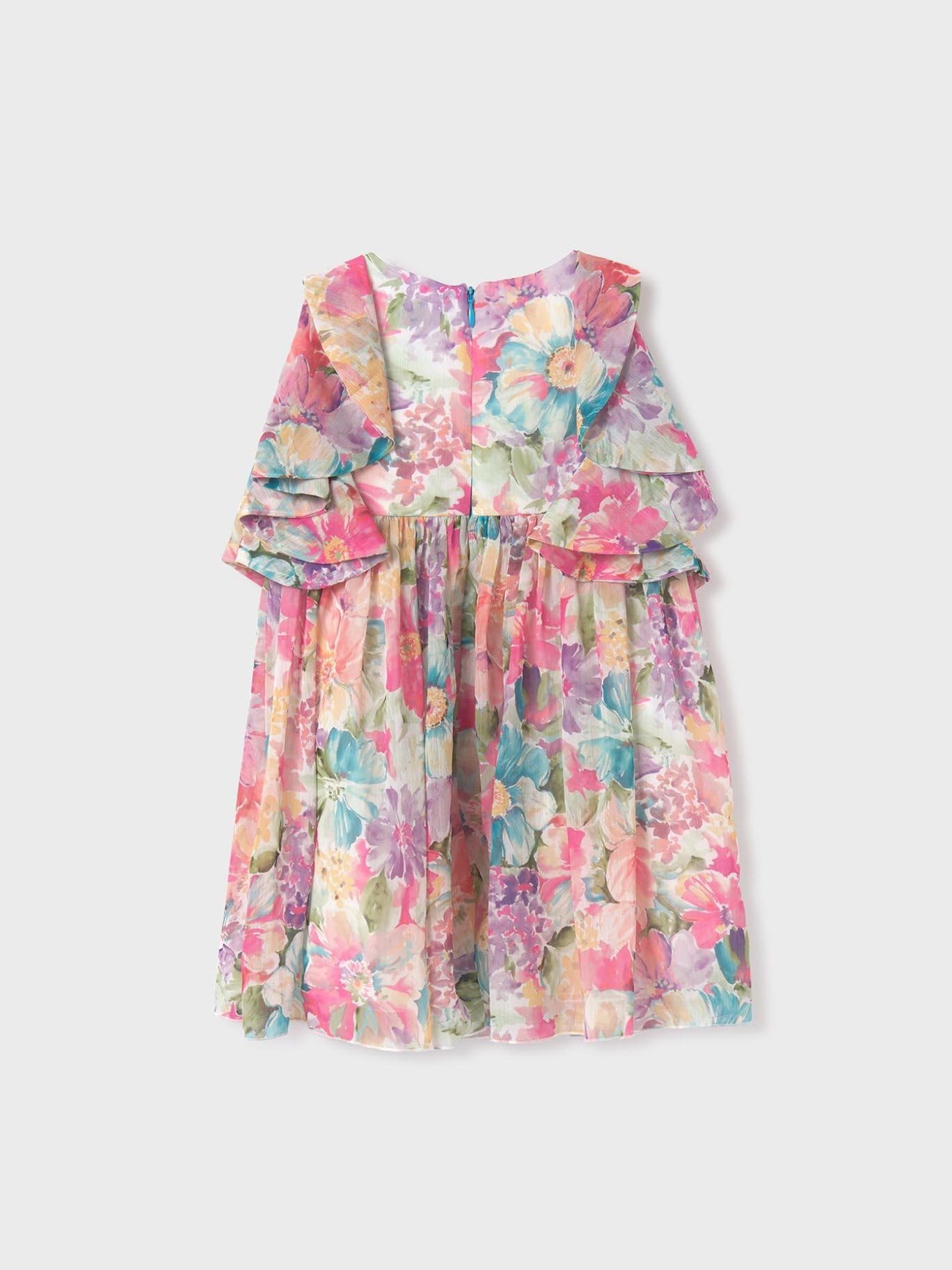 Abel & Lula Vestido bambula Gasa estampad para niña