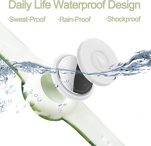 Miniatura 9 de Paquete de 2 pulseras impermeables AirTag para niños, pulsera impresa oculta para Apple AirTag, funda de silicona para AirTag y rastreador GPS para