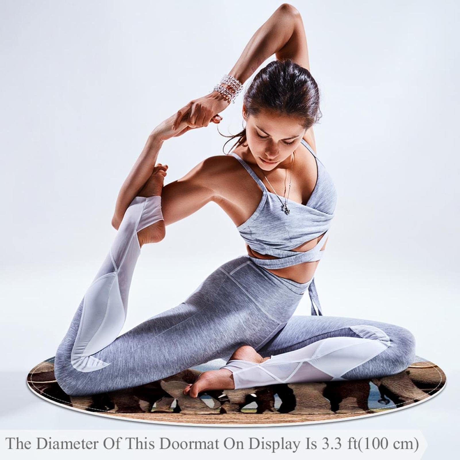 Amazon | アフリカの動物科ゾウ エリアラグ、リビングルーム