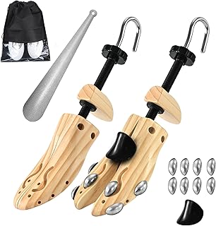 Wooden Shoe Stretcher Men Women,Premium 4-Way Shoe Tree Stretch Length Width for Wide Feet