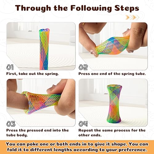 Miniatura 5 de Paquete de 30 juguetes de tubo de primavera coloridos para gatos o gatitos, juguetes interactivos de acción para mascotas