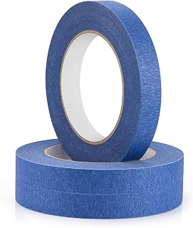 KICNIC Painters Tape 180 Yards, Blue Tape, Removable Masking Tape for Painting, Classroom, Wall, Art Supplies (3 Rolls, 0.7in x 60yd Each)
