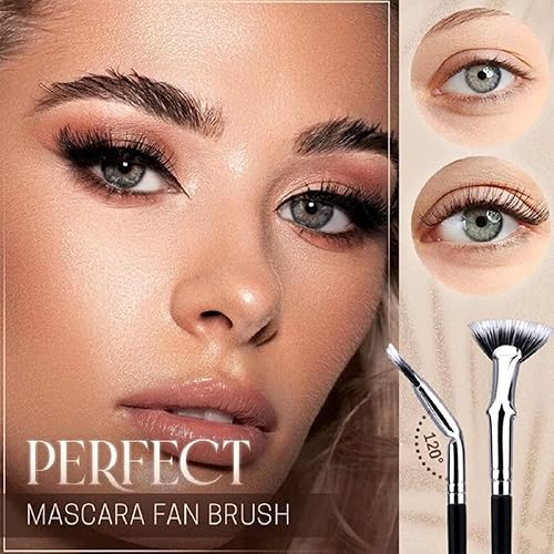 Miniatura 2 de Peine de pestañas 2024, cepillo de pestañas festoneado de ángulo plegable, cepillo de pestañas en ángulo de 120, herramientas de maquillaje, cepillo