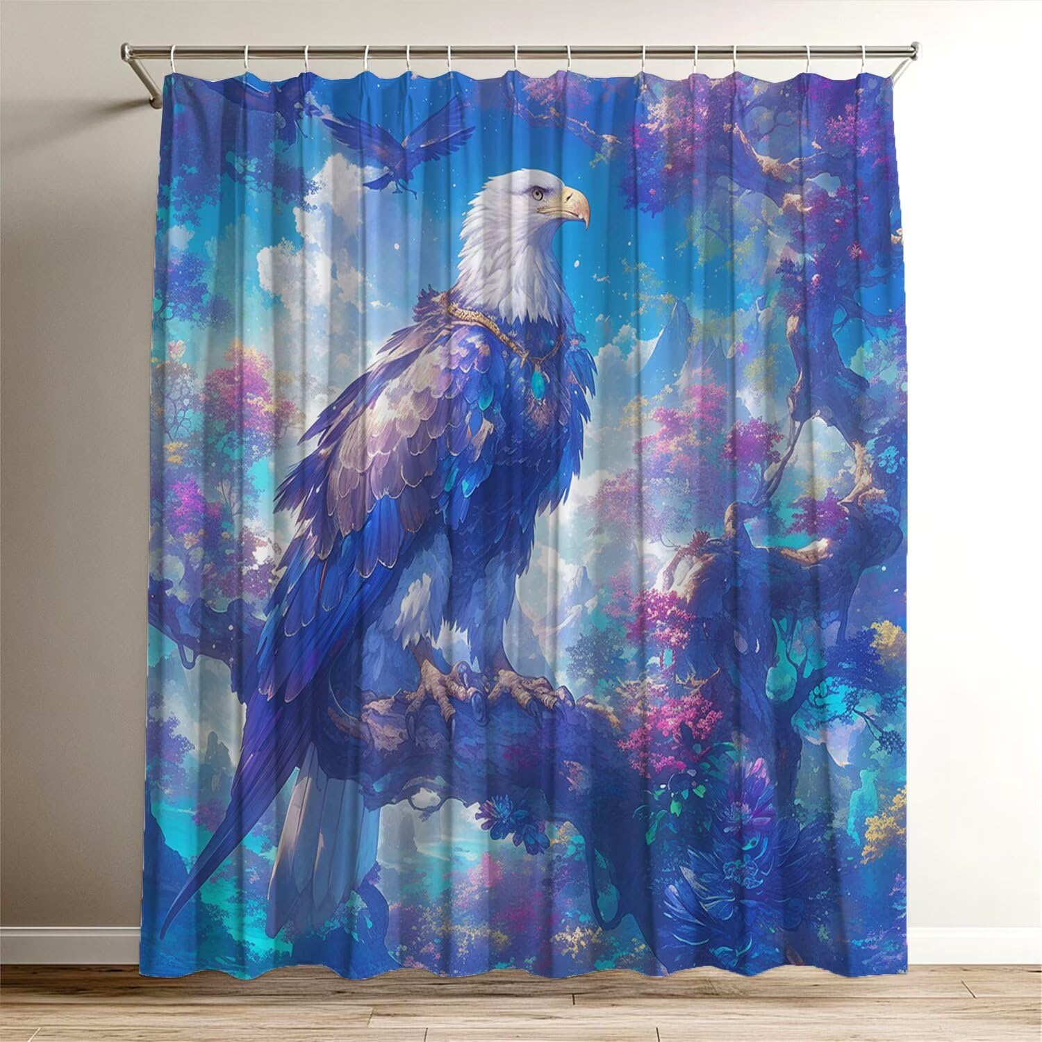 Rideau de douche imperméable 100x120 anti-projections pour garder le sol de la douche sec