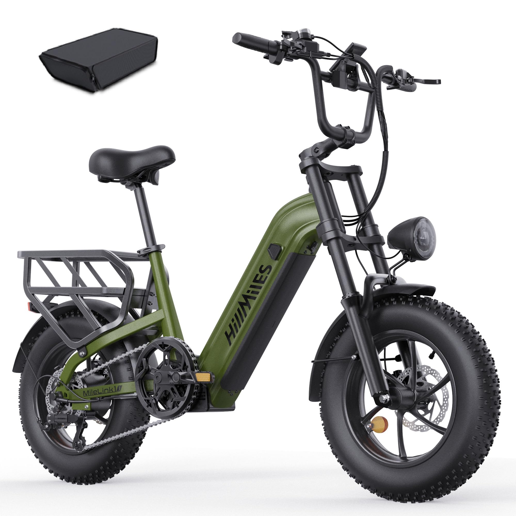 HillMiles MileLink1 E Bike, 48V 18Ah/41Ah Batterie, 120/250km Reichweite
