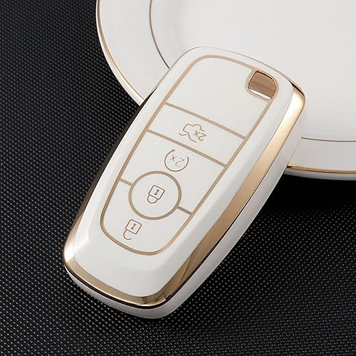 Miniatura 4 de Funda para llavero Ford de TPU suave, protector de llavero para Ford Fusion Edge F-150 Mustang Lincoln Explorer MKX MKC MKZ Smart Key Fob Case
