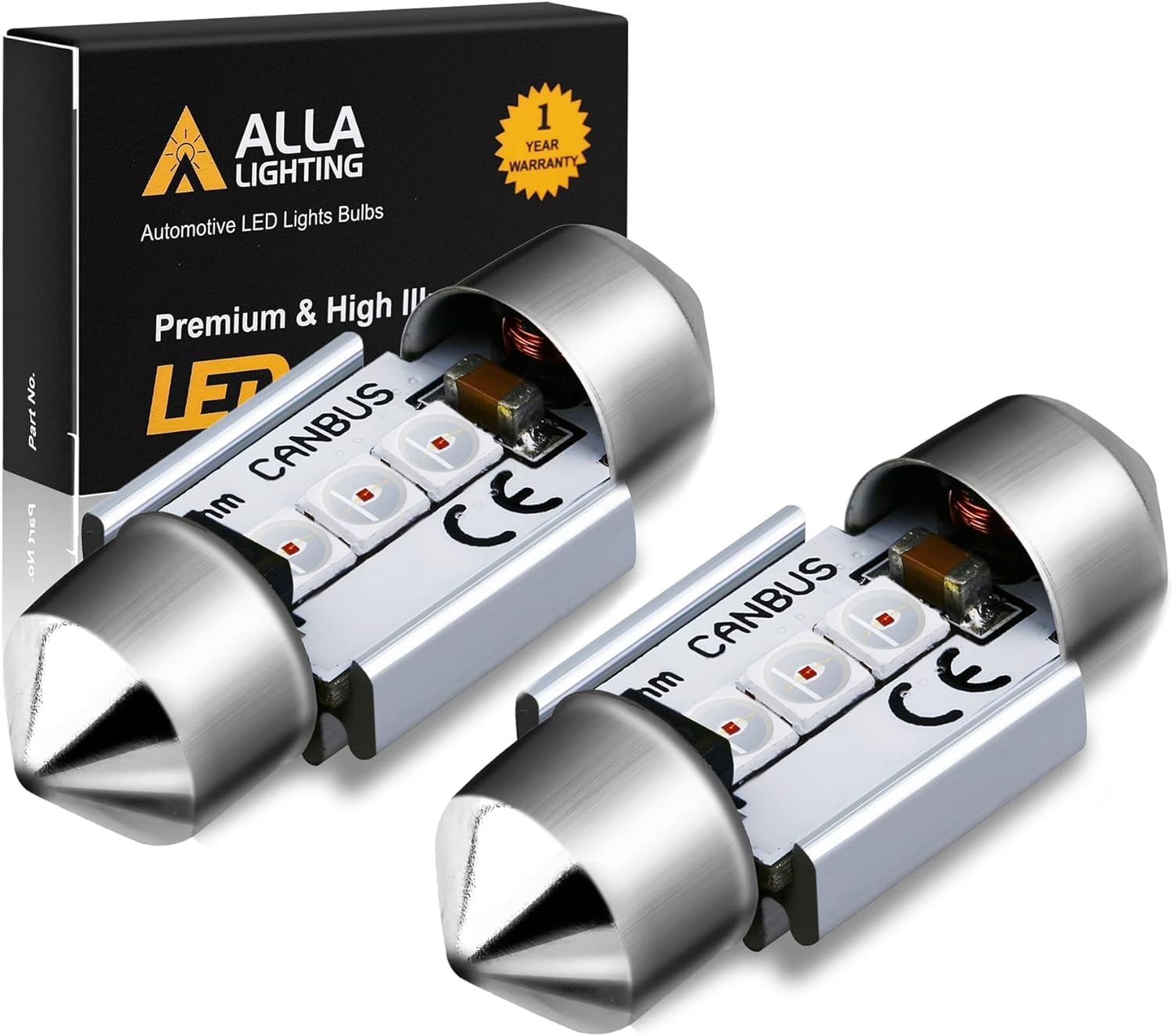 Amazon.com: Alla Lighting Super Bright DE3021 DE3175 LED Bulbs