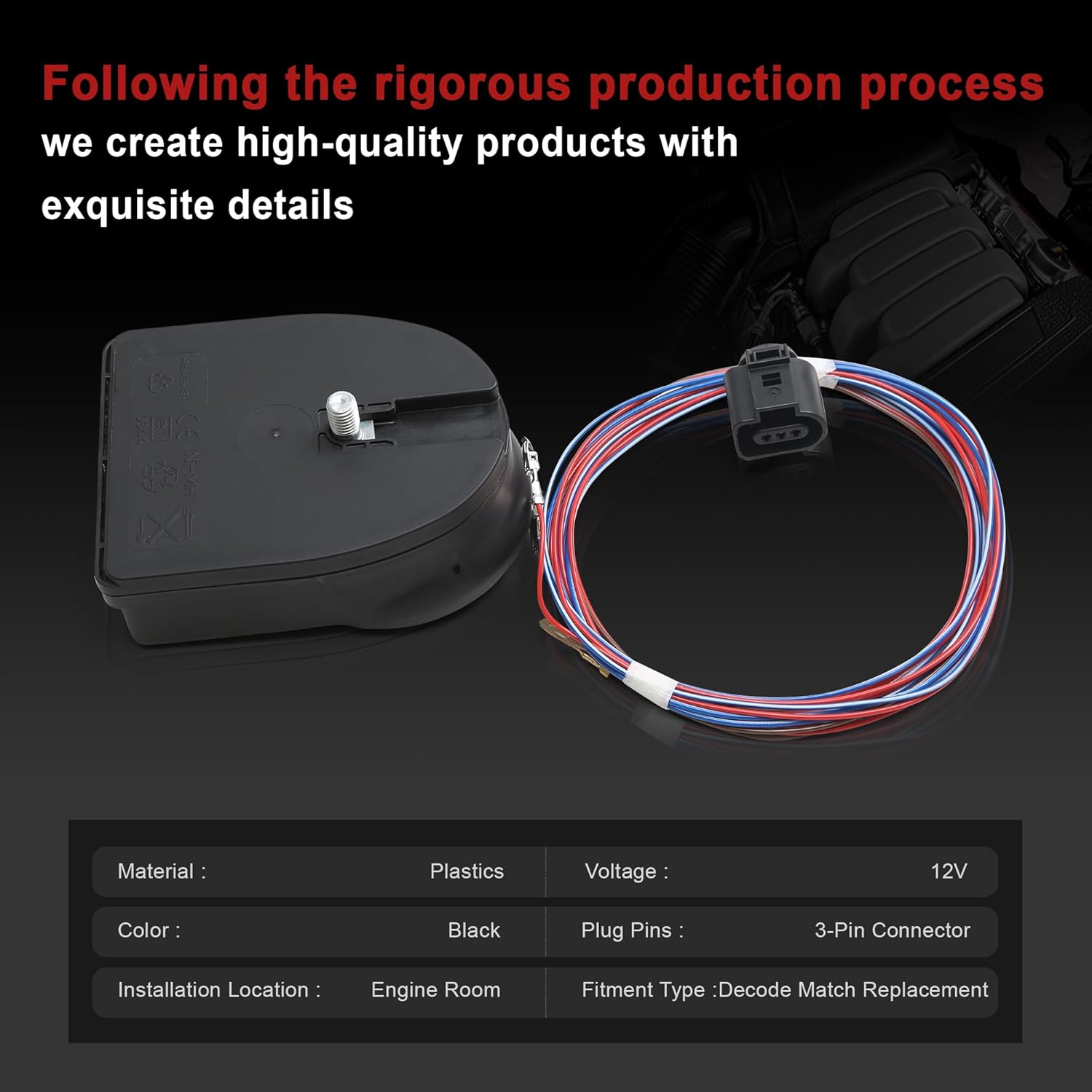 1K0951605A 1K0951605C Anti Theft Alarm Siren Horn Set Replacement for VW Golf GTI Jetta Audi A3 A4 A5 A6 Q5 Q7 TT