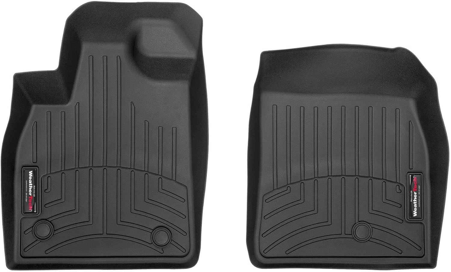 WeatherTech Custom Fit FloorLiner Floor Mats for Ford Mustang Mach-E (4416641) - 1st Row (Driver & Passenger), Black