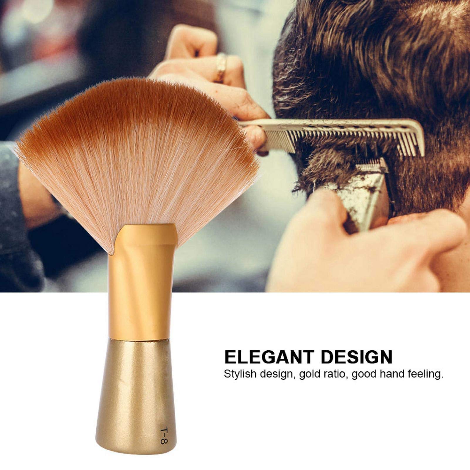 Broken Hair Brush, Hairdresser Neck Brushes, Barber Duster Neck Professional Hairbrush Neck Brush to Remove Hair Residues - Image 4