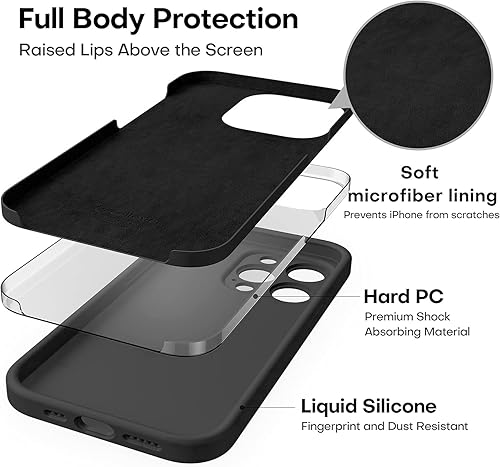 Miniatura 7 de CellEver Elite - Funda para iPhone 14 Pro Max de 6.7 pulgadas, funda de silicona duradera con revestimiento de nanotecnología, protección mejorada