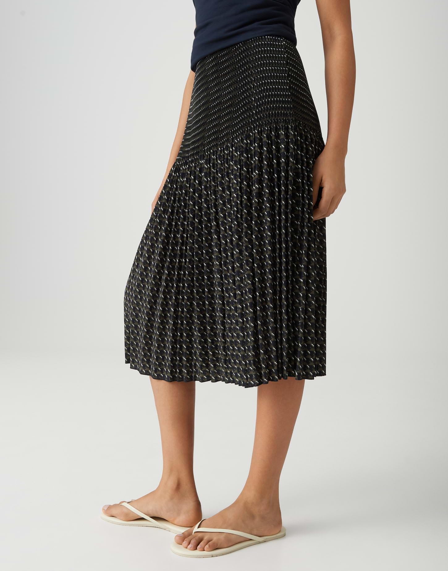OPUS Damen Midirock | RIBANE London Plisseerock mit Komfortbund