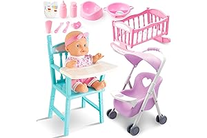 deAO Baby Doll Play Set: Miniature Nursery Wonderland for Girls 3+ Years Old!
