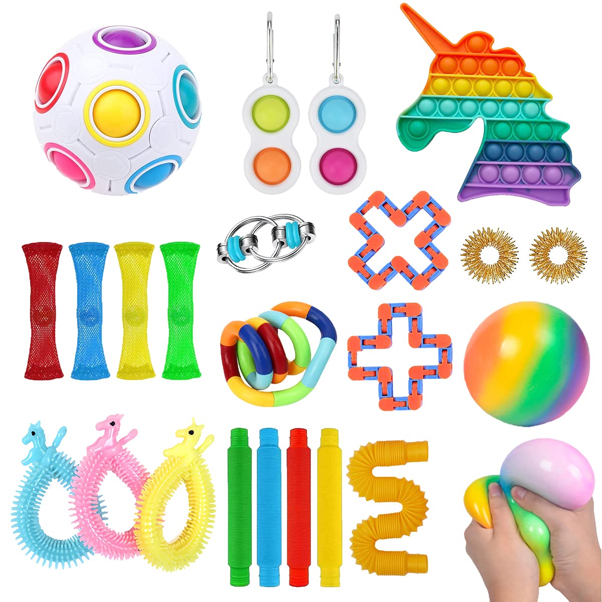 Buy Sensory Fidget Toys Set 23 PCS, Fidget Toys Packs with Pop It for
