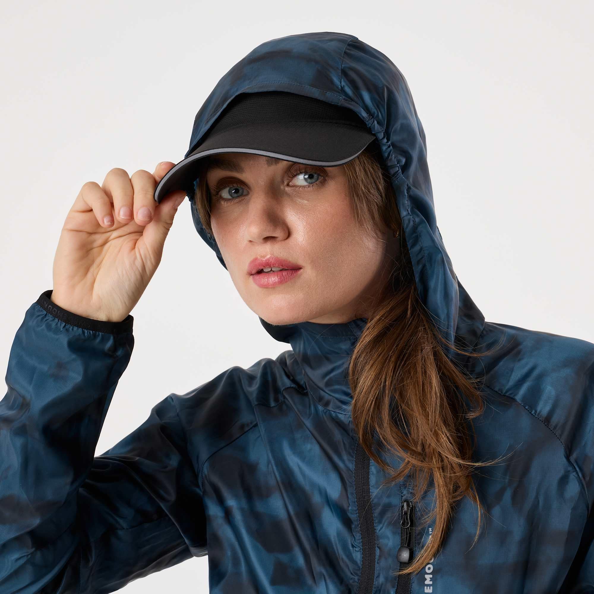 Swedemount Chaqueta cortavientos plegable para mujer, ligera, impermeable y resistente al viento para entrenamiento al aire libre