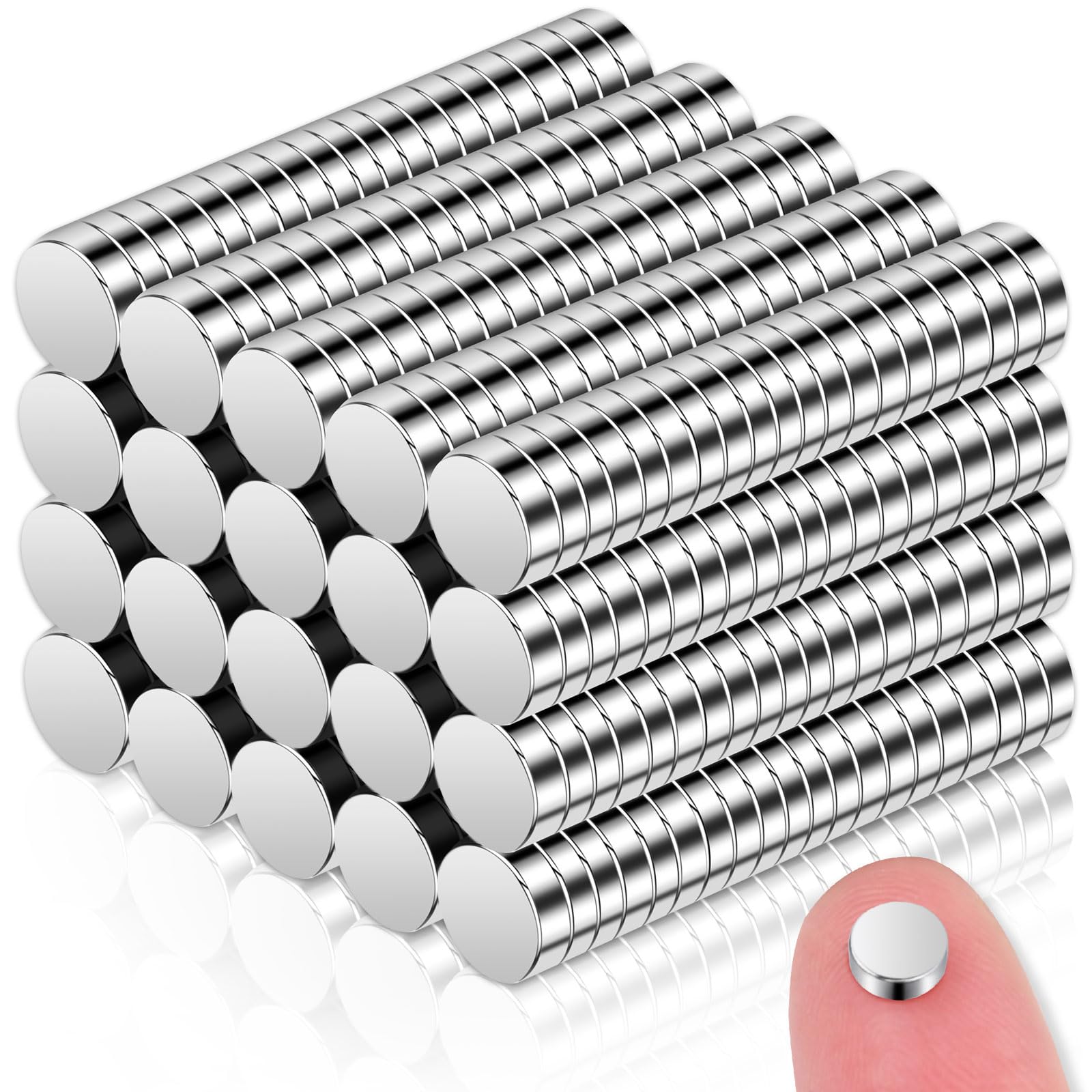 390PCS Small Strong Magnets in 6 Different Sizes,Neodymium Disc Magnets Heavy Duty,Rare Earth Magnet Small Round Magnet for Industrial — Amazon image 13