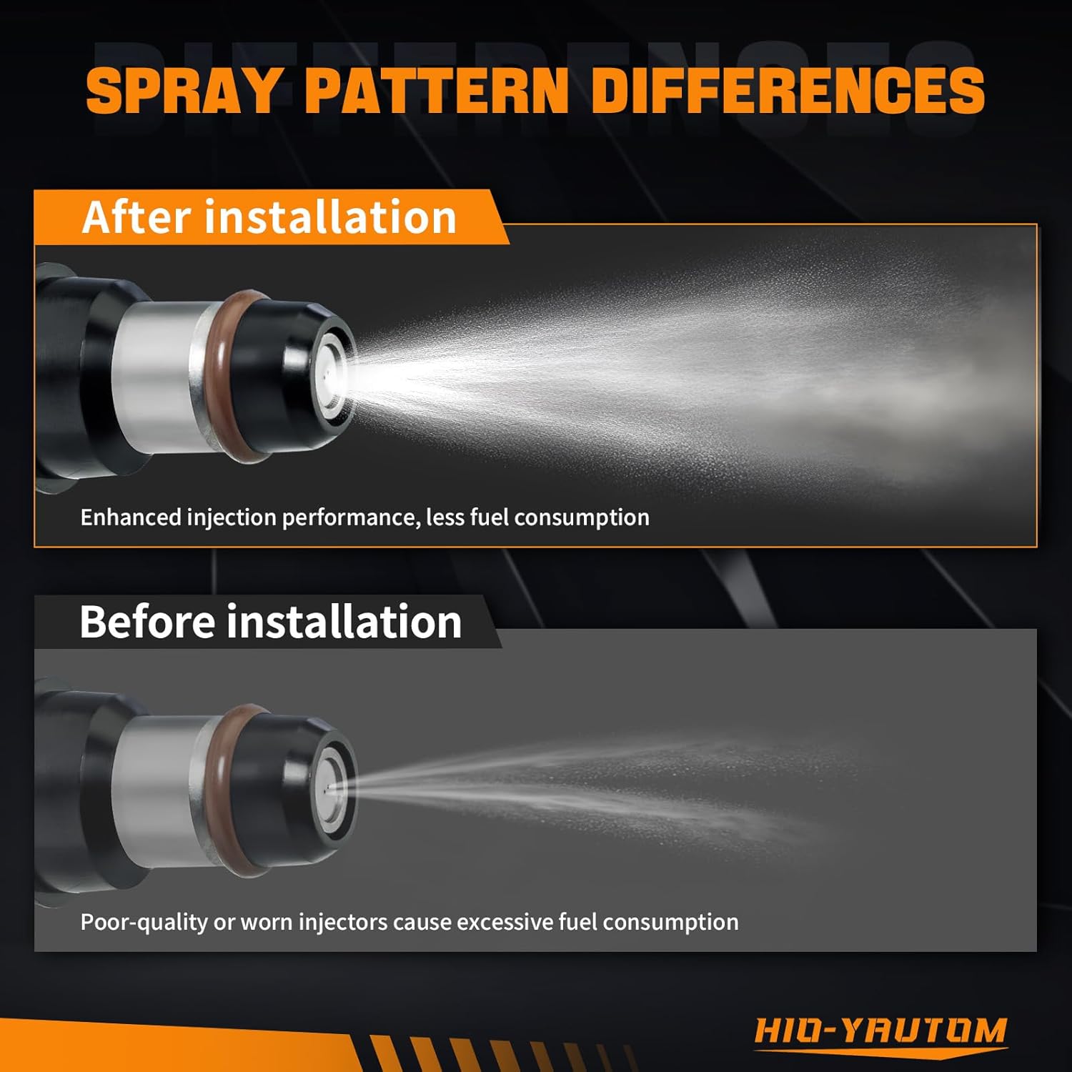 17113553 Fuel Injectors 8PCS Compatible with Chevy Silverado GMC Sierra 1500 2500 3500 Chevy Express GMC Savana 2500 3500 Chevy Tahoe GMC Yukon 4.8L 5.3L 6.0L 2001-2006 Replacement for 17113553 FJ315