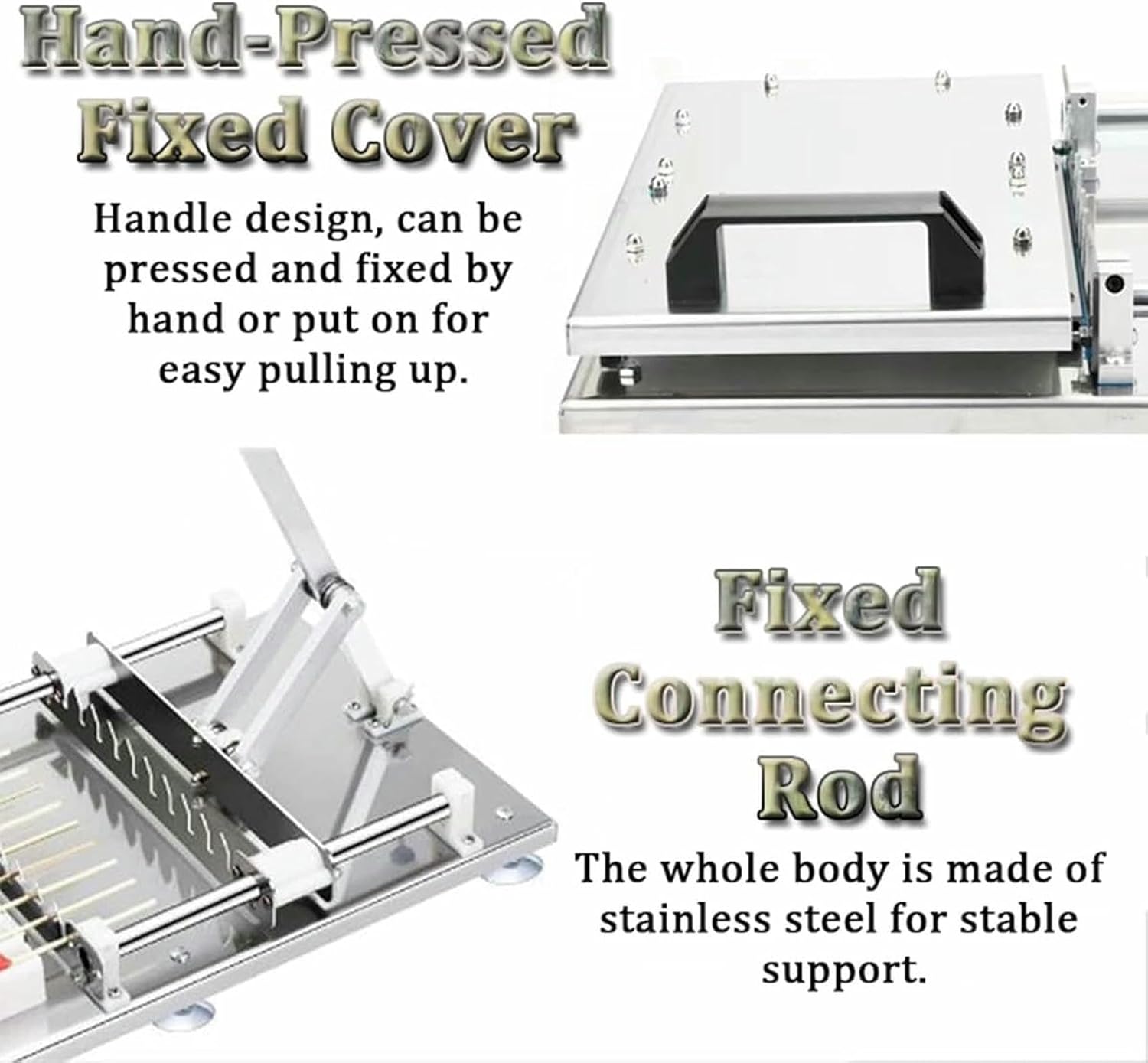 Kebab Maker Stainless Steel, 10 Barbecue Skewer Machine, Perfect For The Outdoor Picnics, Camping, Home And Commercial Use ~/