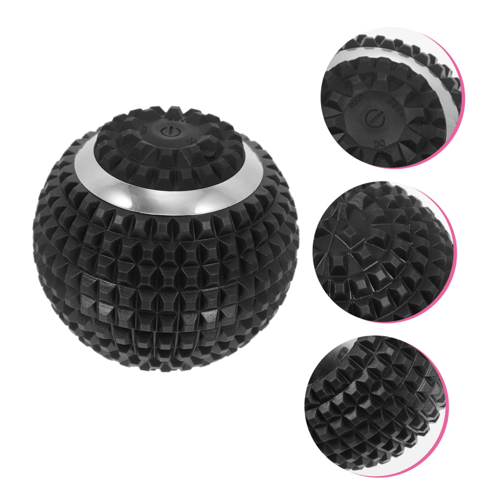 Pelota de Masaje Eléctrica para Pies y Músculos, Negro | Abs, Cuatro Configuraciones, para Camping y Viajes, Herramienta de Relajación Corporal