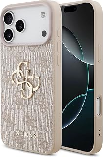 CG MOBILE Guess 4G Groß Logo Hülle für iPhone 17 Pro Max (Pink)