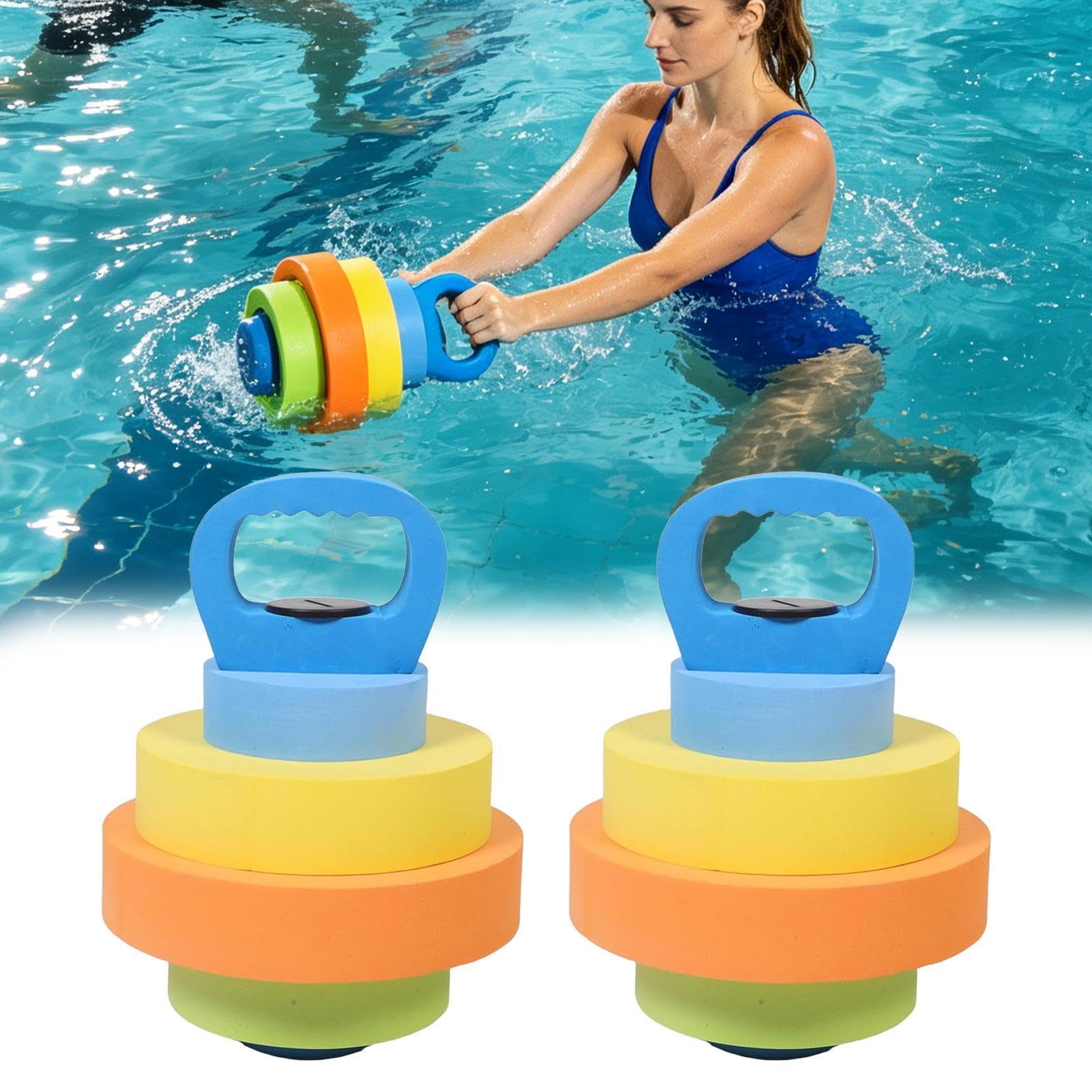 2 szt. Kettlebell Aquatic regulowana | Waga Fitness Pływanie Dla Początkujących Sportowców Kobiety Mężczyźni Podróżujący Hotel Ogród Wakacje Plaża Klub Pokój