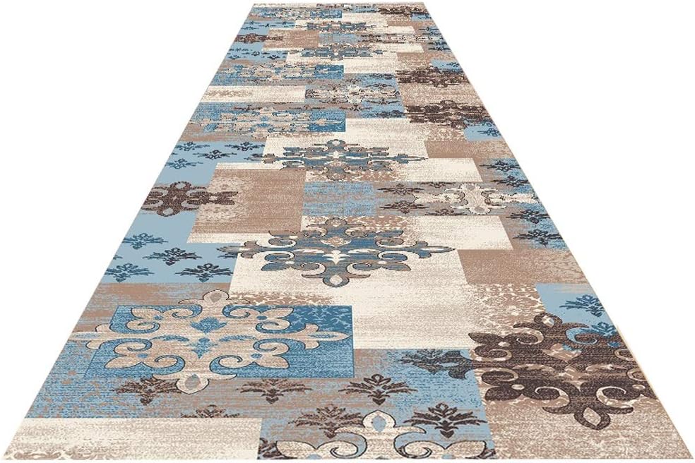 LPD Rugs Hallway Runner Carpet Rugs Door Mats Corridor Aisle Stair Carpet Dirt Stopper Anti-Slip Washable Hardwearing 3D Printing 6mm (color : C, Size : 60x300cm)
