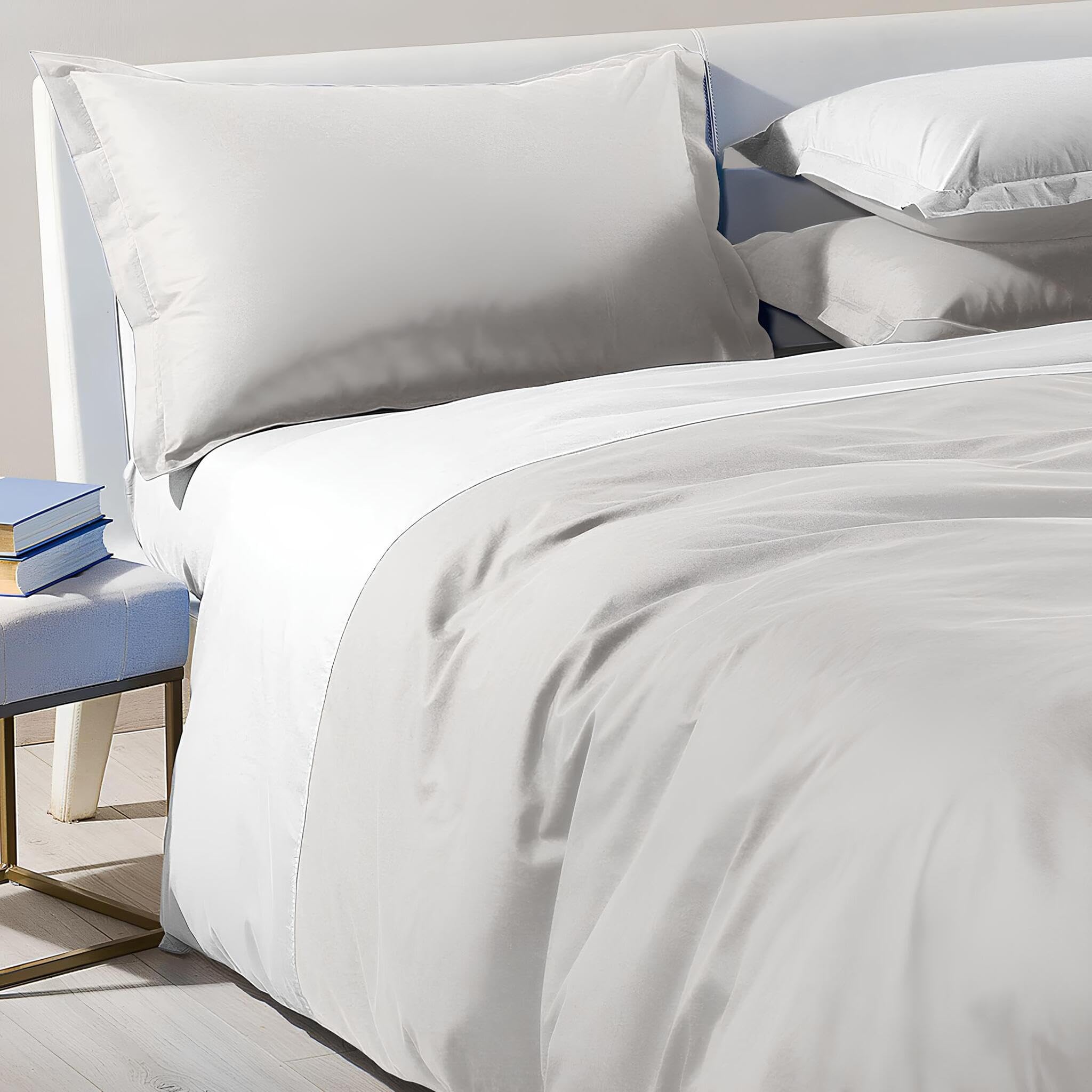 Caleffi Funda Nordica 4 Piezas 100% Algodón – Funda Nordica Cama, Suave, Transpirable y Lavable – Ropa de Cama Elegante para Todo el Año - Fundas Nordicas Cama 90 135 150