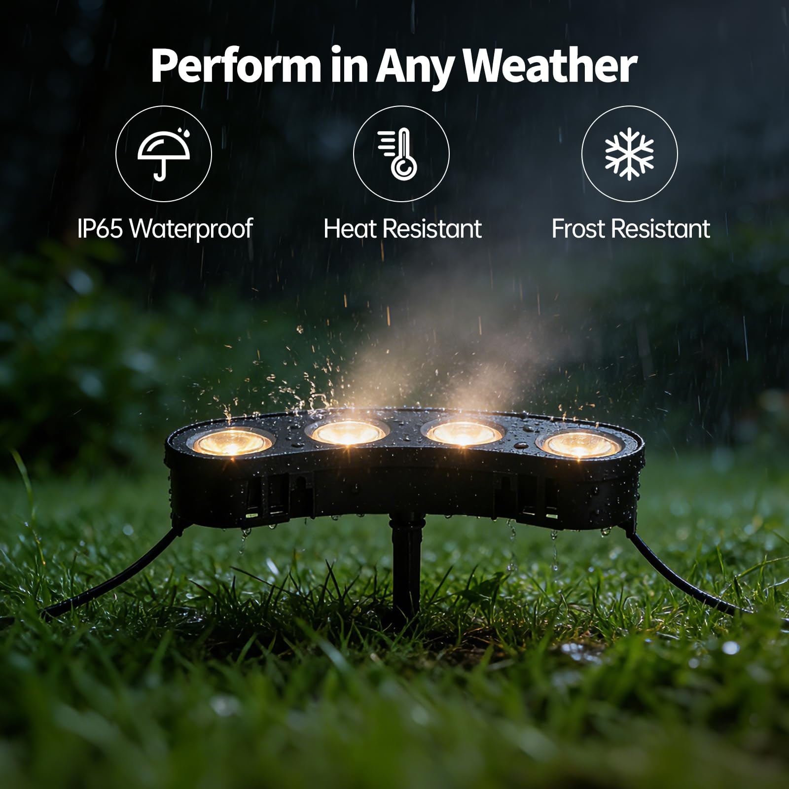 Sublume Luces solares de palmera para exteriores, 2000 mAh, luces ascendentes de paisaje brillante para árbol grande, IP65 impermeable, focos LED de instalación 2-1 con batería mejorada para jardín