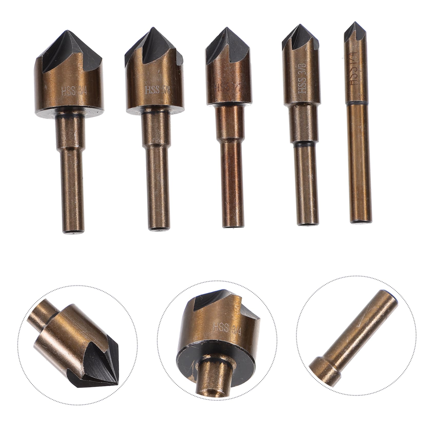 UKCOCO 15piezas Brocas Avellanadas Para Madera y Plástico Central y Taladro De Alta Herramienta De Acabado Para Carpintería y Proyectos De Bricolaje