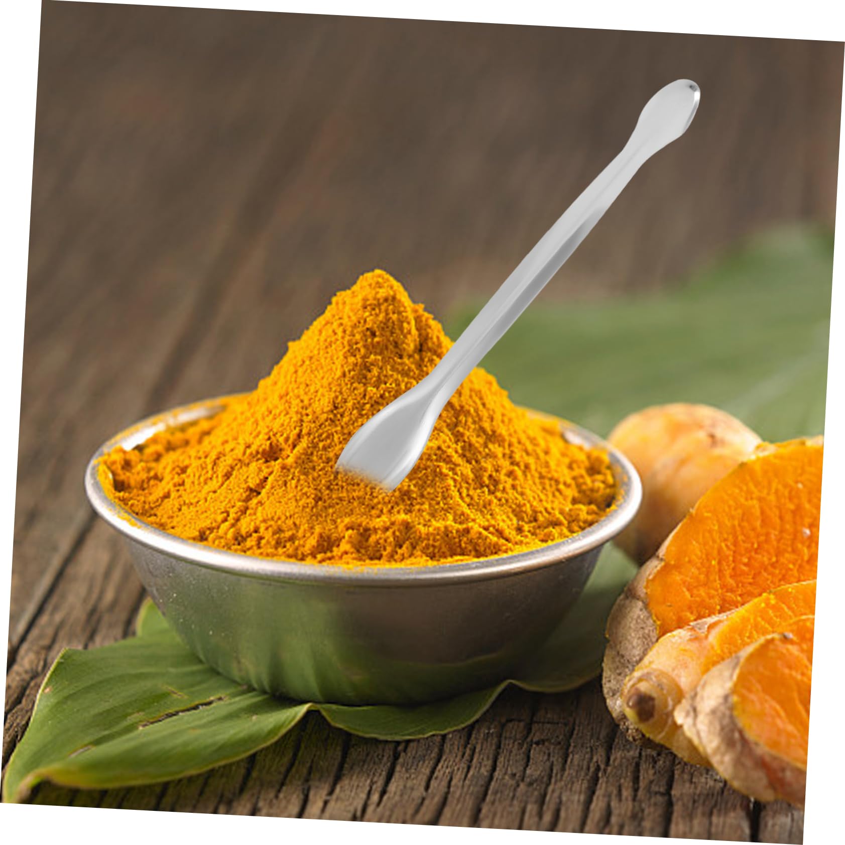 CHILDWEET 10pcs Stainless Steel Mini Lab Spatula Laboratory Scoop Experiment Spoons Kit Mini Shovel Scoop Mixing Spatula Teaspoon Scoops Silver