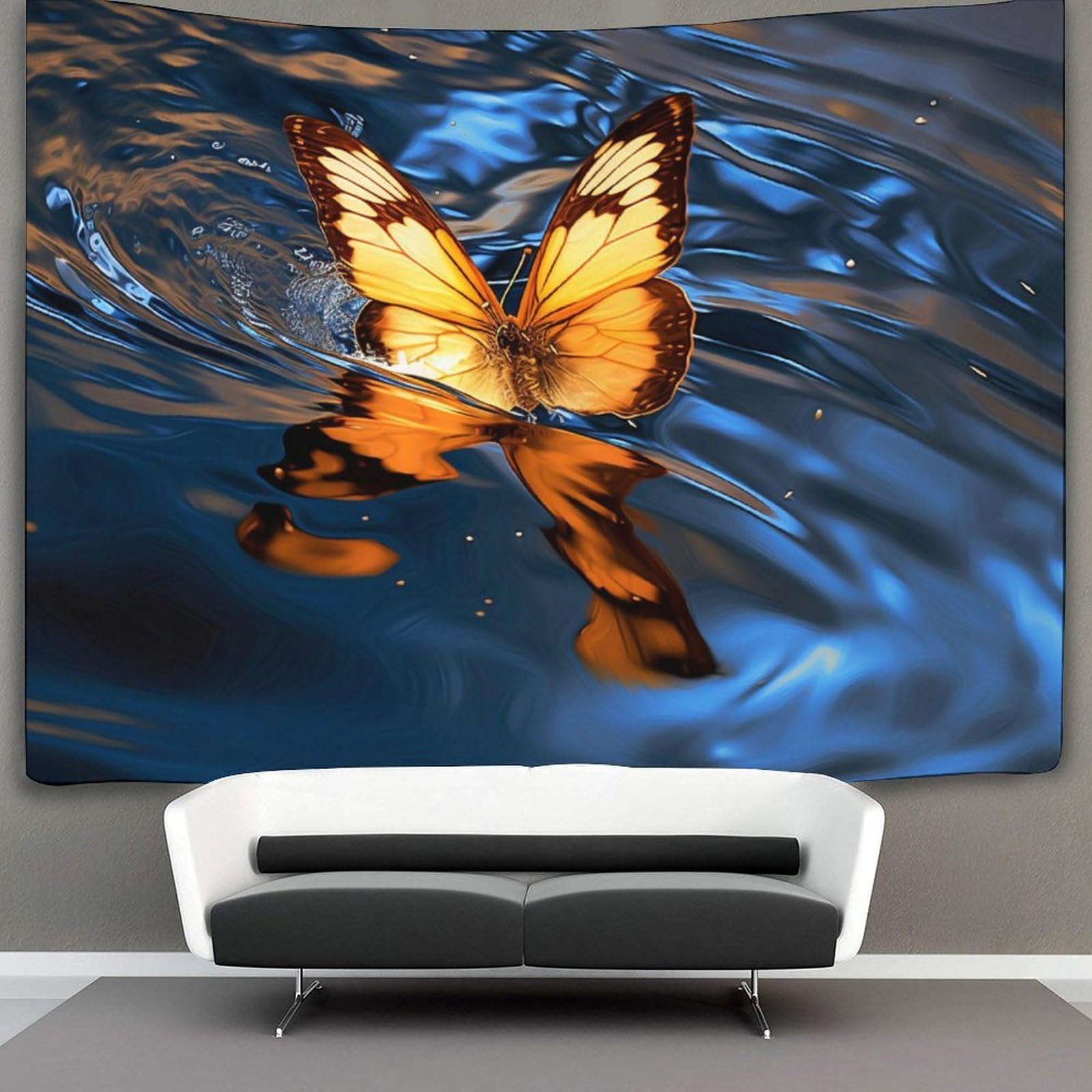 kaiyun Butterfly Tapestry Wall Hanging for Bedroom Home Decor HD Printing Living Room, Dorm 100cmx150cm