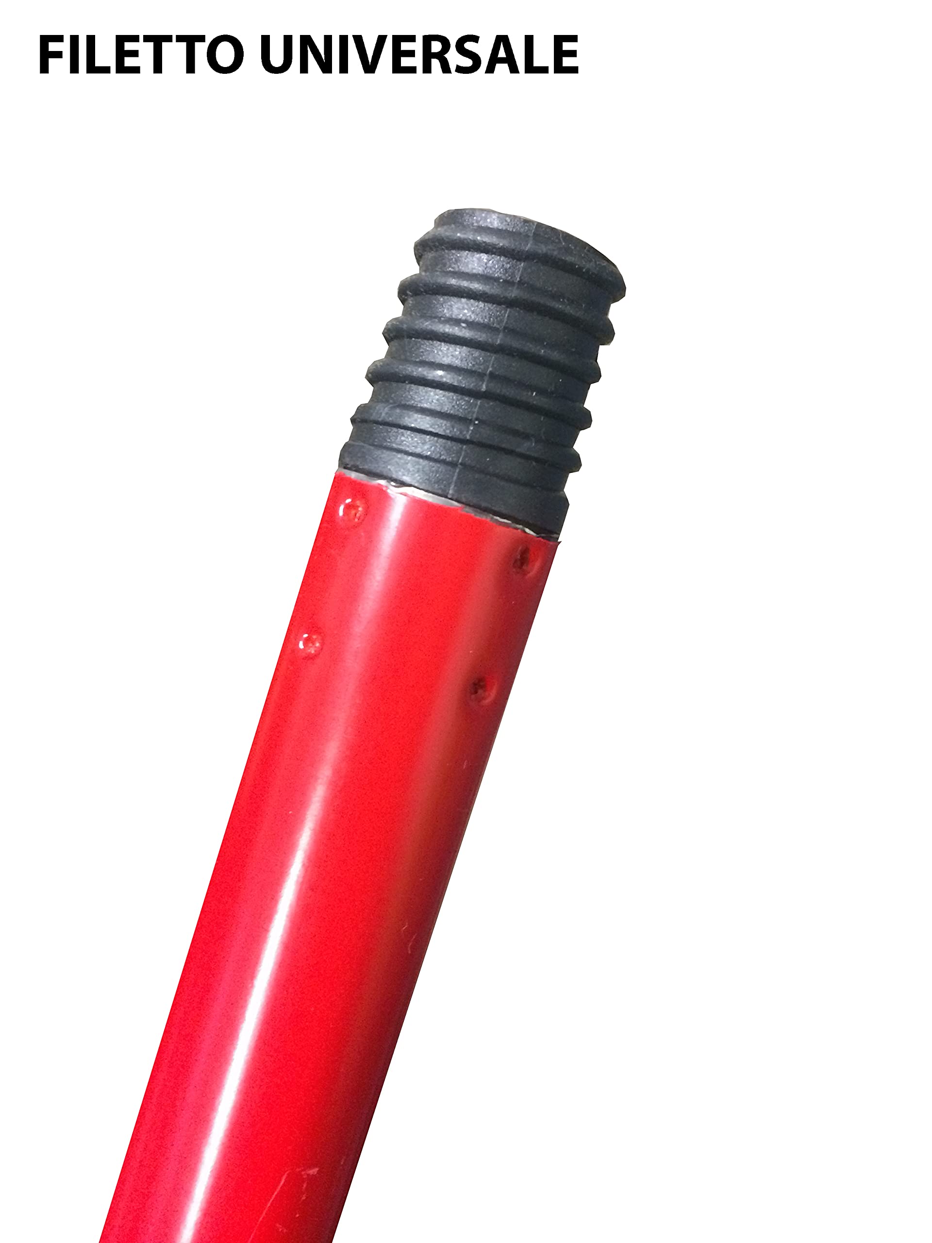 Set 5 Scope da Esterno Industriale o Giardino con Setole Rigide Dure Incluso Manico in Metallo