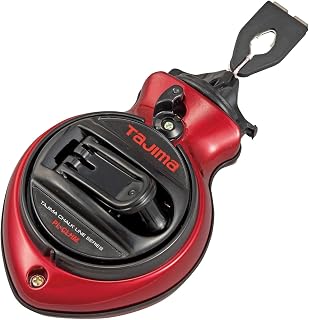 Tajima CR201RD Chalk Rite Standard Chalk Line Tool - Professional Snap-Line Marker for Precise Construction Layouts