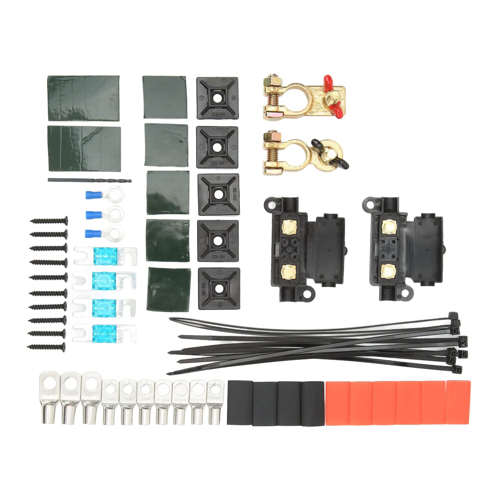 RiToEasysports Kit de Aislador de Batería Dual 12 V 140 AMP ABS Kit de relé Sensible Al Voltaje con Protección de Alto y bajo Voltaje Cableado de Cobre para Automóviles, Vehículos Recreativos,