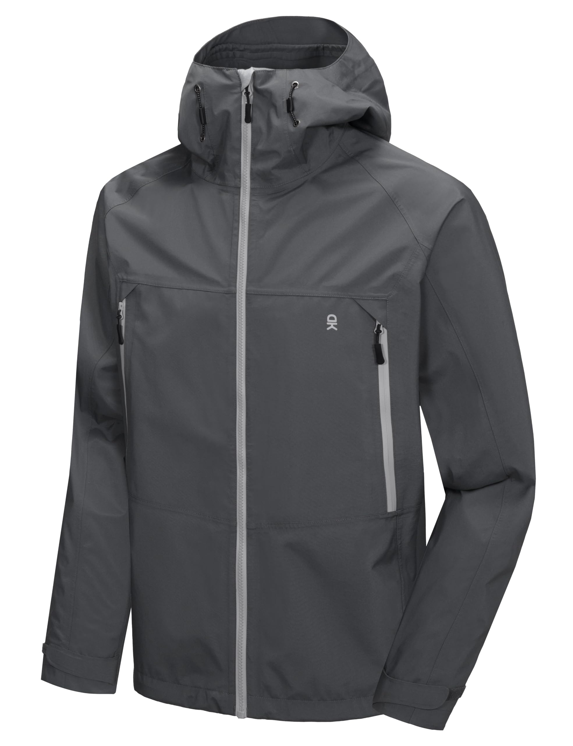 Little Donkey Andy Men's High-performance 3L Hard Shell Waterproof Rain Jacket Breathable Rain Gear for Hiking,Travelling