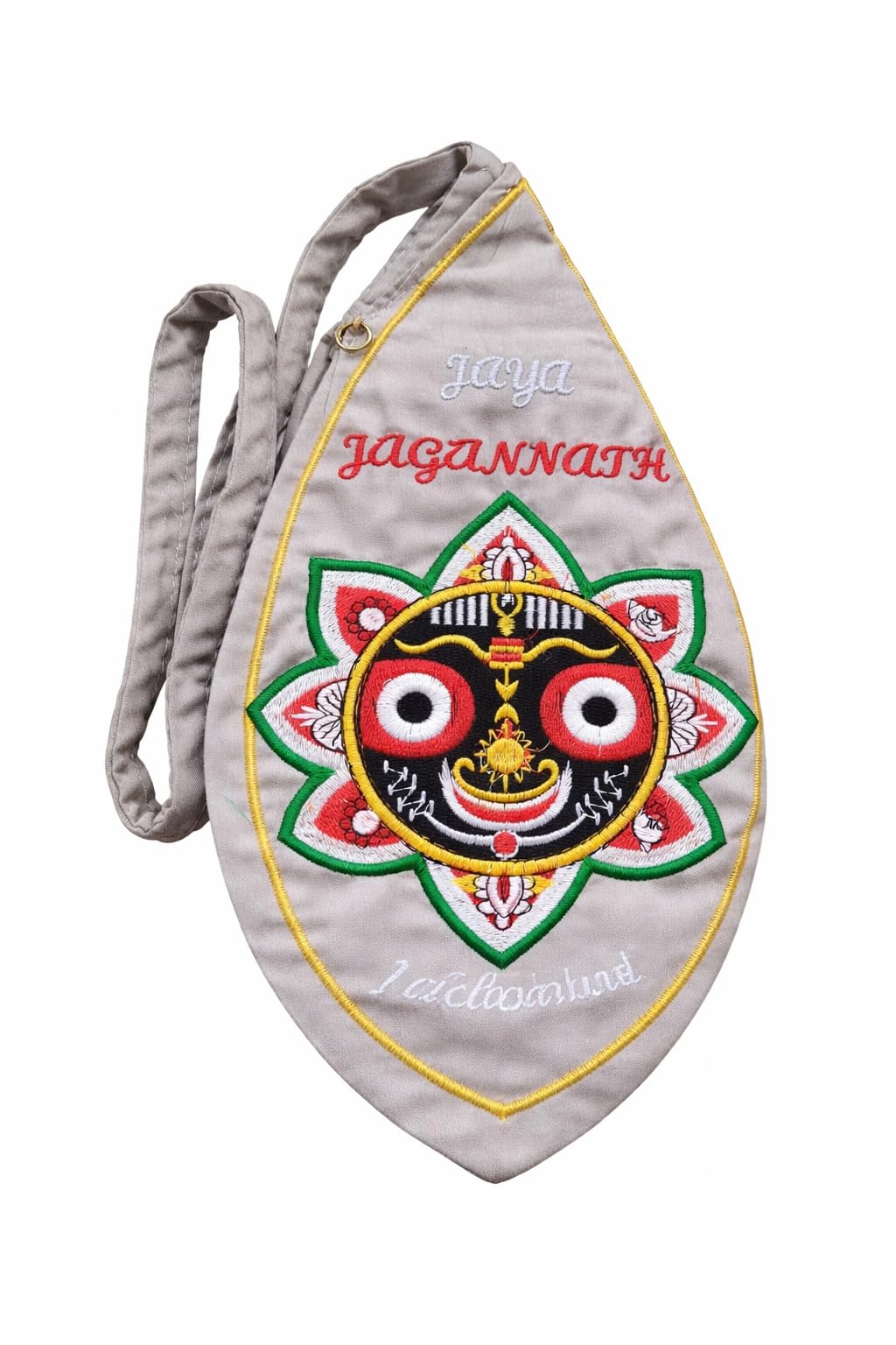 Cotton Gomukhi Japa Mala Bag with Jagannath Ji Embroidery (Assorted Colours – Customer May Receive Any Available Colour) | Gaumukhi Bead Bag Potli for Chanting & Meditation | Jaap Mala Cover for Temple & Pooja Use-image-12