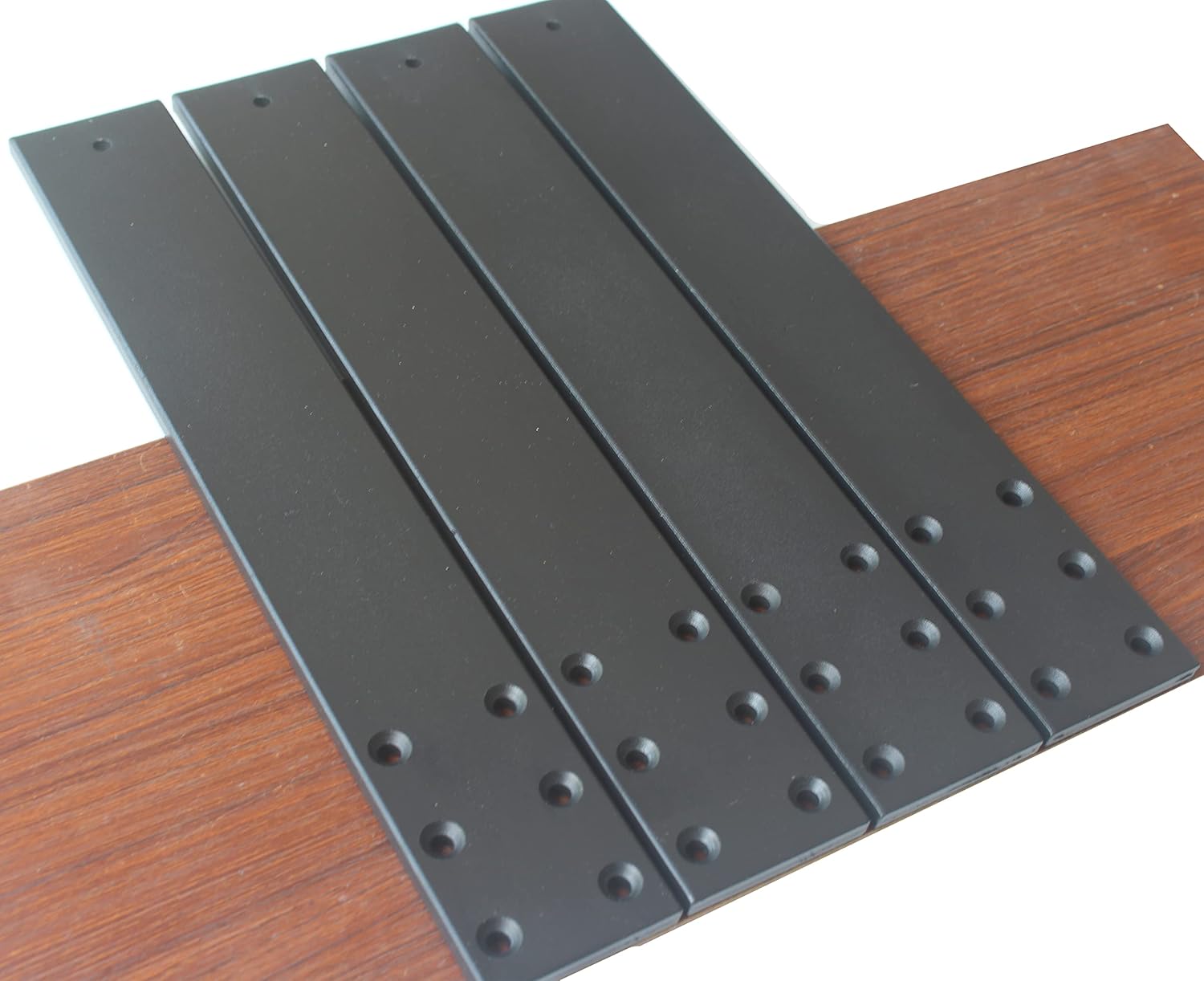 4 Pack L16" x W 2.5" Hidden Countertop Support Brackets, 10mm Thick