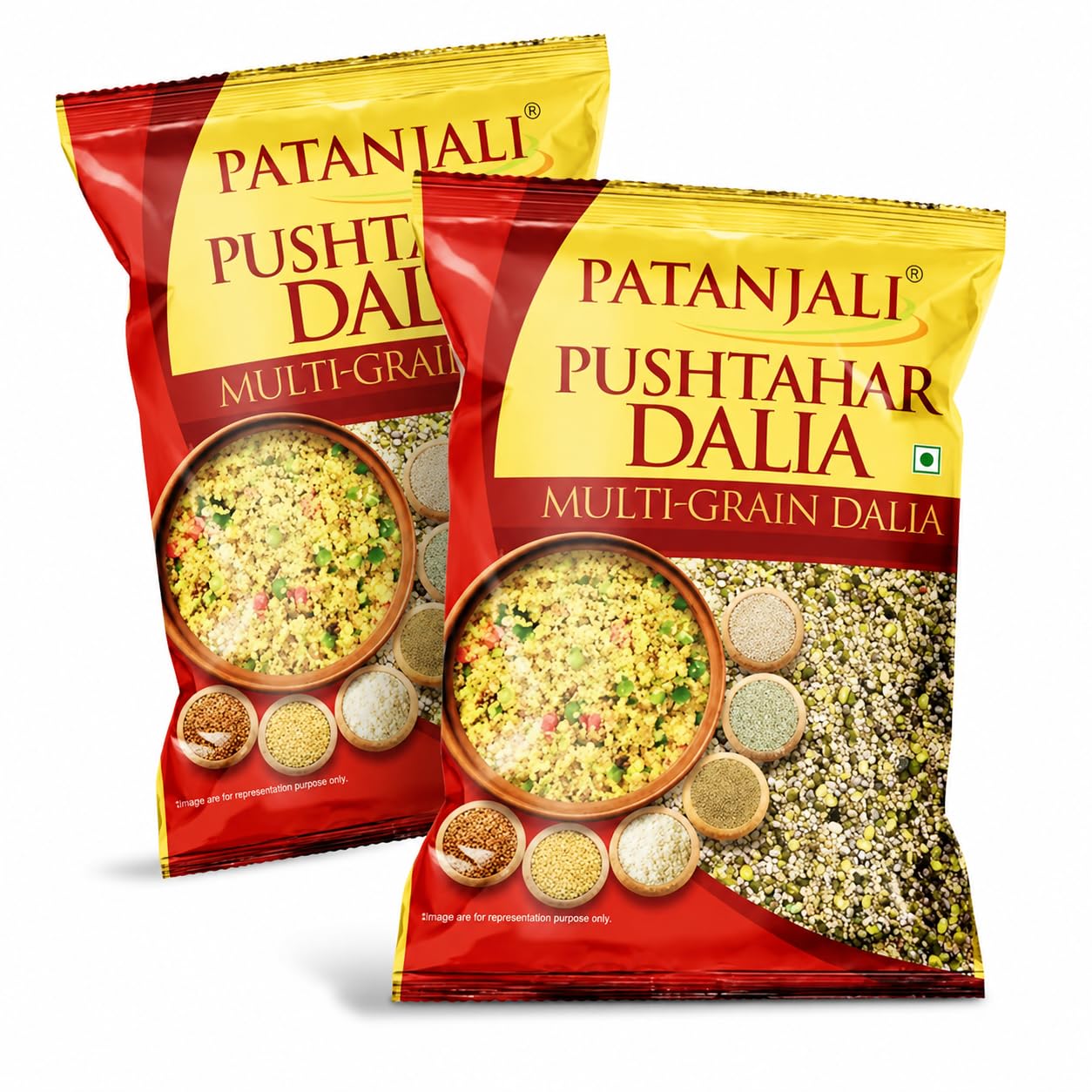 Patanjali Pushtahar Multigrain Dalia 1KG Mixed Millet (1 KG, Pack of 2) - Gehu, chawal, bajra, safed til, ajwain aadi ka Mix Daliya/khichdi-image-42